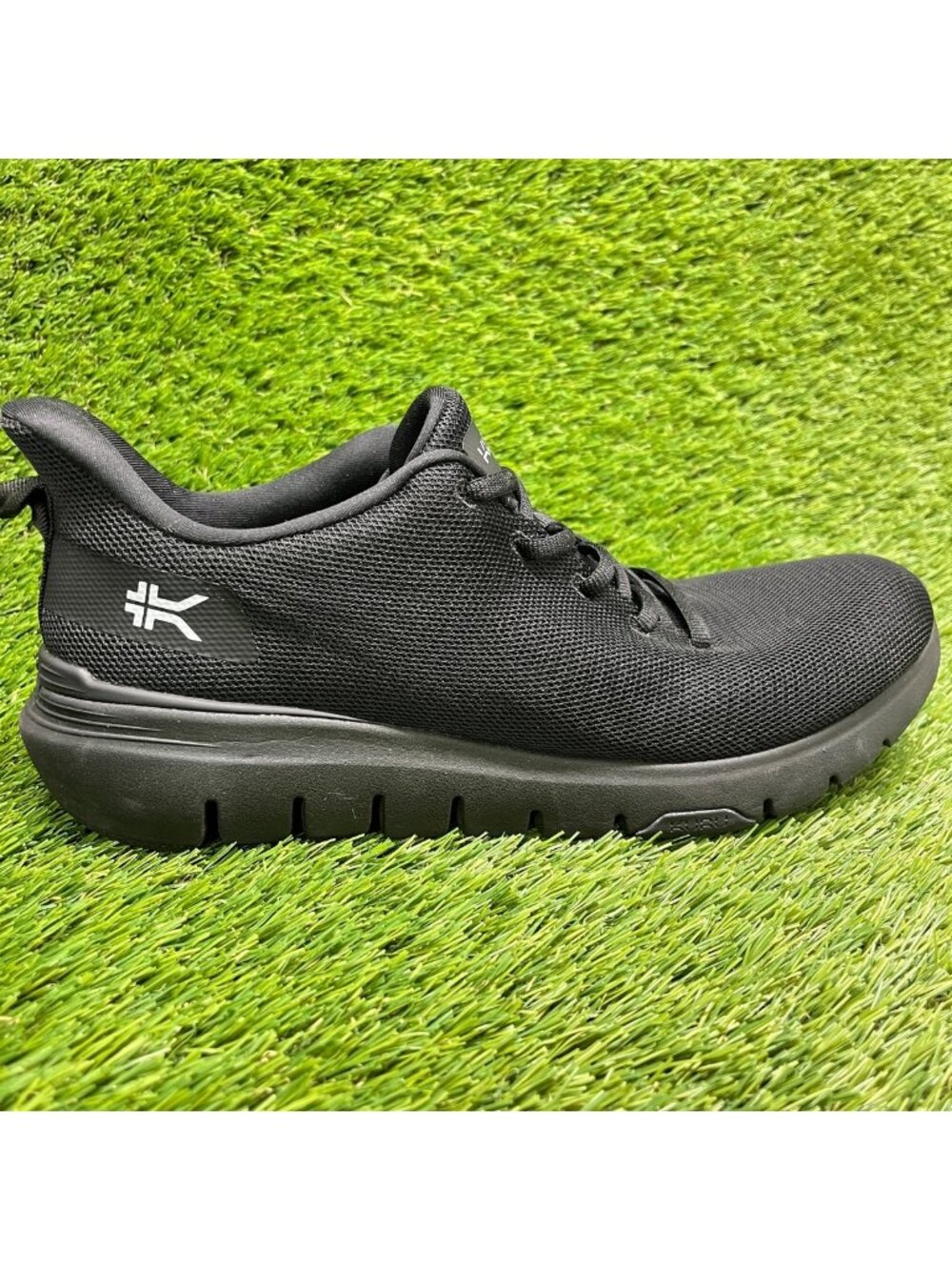 Kuru Flex Via Mens Size 10 Jet Black Athletic Running Walking Shoes Sneakers